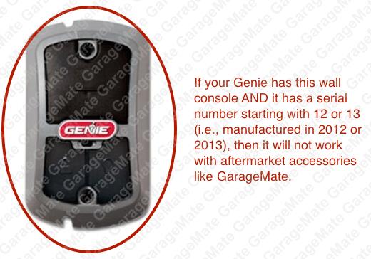 Incompatible Genie wall switch